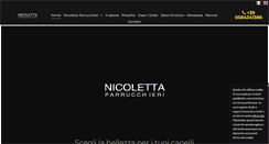 Desktop Screenshot of nicolettaparrucchieri.com