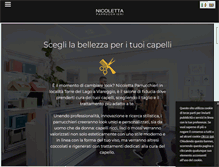 Tablet Screenshot of nicolettaparrucchieri.com